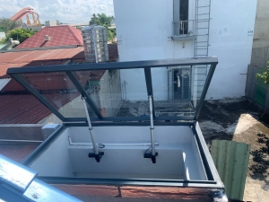 Công trình thiết kế thi công giếng trời lật mở tự động tại Thủ Đức