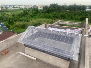 Mái cố định + lá sách q7
