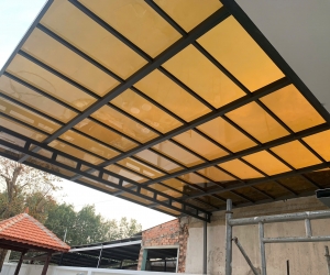 Mái hiên polycarbonas 10li phan thiết bình thuận