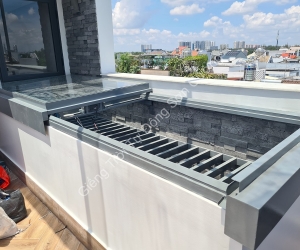 Giếng trời Tự Động Mở 50%