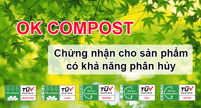 Chứng nhận OK Compost cho sản phẩm có khả năng phân hủy 1 chứng nhận ok compost 234